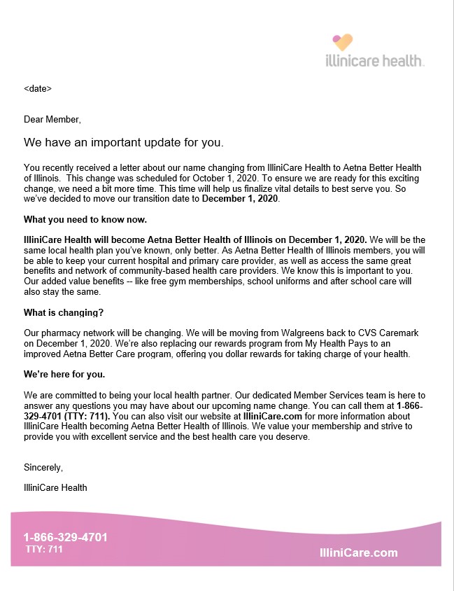 Rebrand letter